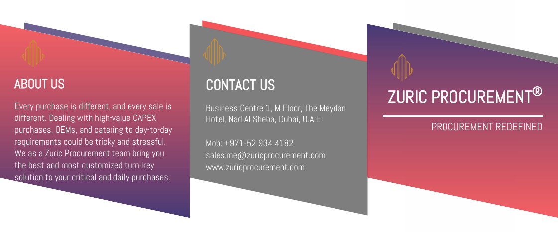 ZURIC Procurement Middle East branch brochure cover